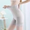 Classic seamless comfortable belly tightening pants, lace-trimmed shaping pants for tummy tightening and buttocks lifting, anti-glare leggings Application Scenario